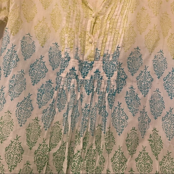 Roberta Roller Rabbit Block Print Cotton Tunic - Picture 5 of 6